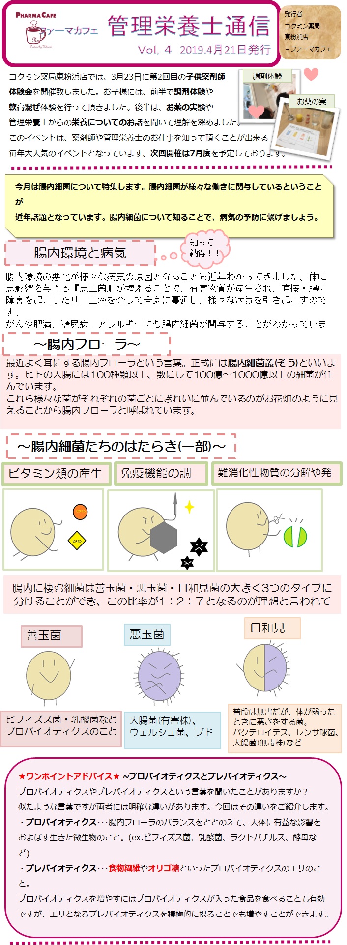 ファーマカフェ管理栄養士通信 コクミン